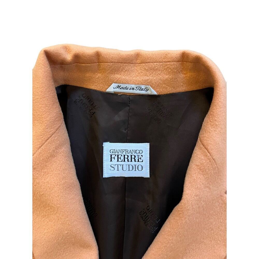 Vintage Gianfranco Ferre Wool/silk Orange Blazer Jacket Sz 42 - Picture 2 of 11